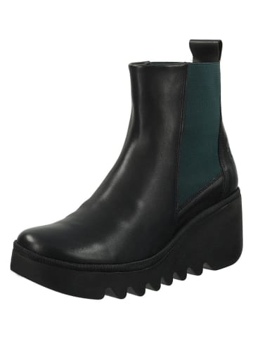Fly London Leder-Chelsea-Boots in Schwarz
