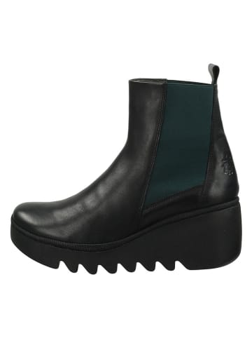 Fly London Leder-Chelsea-Boots in Schwarz