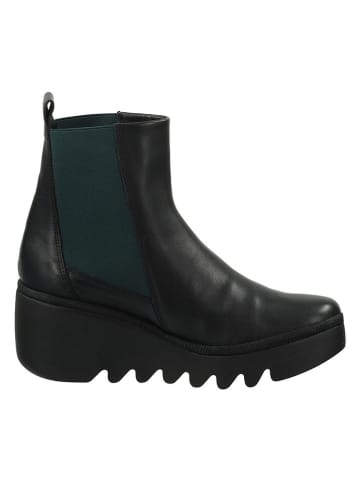 Fly London Leder-Chelsea-Boots in Schwarz
