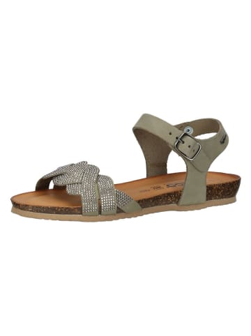 Igi&Co Leder-Sandalen in Khaki
