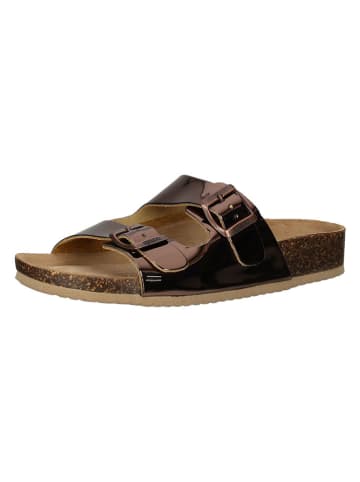 Igi&Co Leder-Pantoletten in Braun