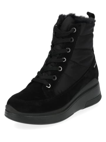 Igi&Co Leder-Boots in Schwarz