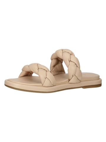 ILC Leder-Pantoletten in Beige