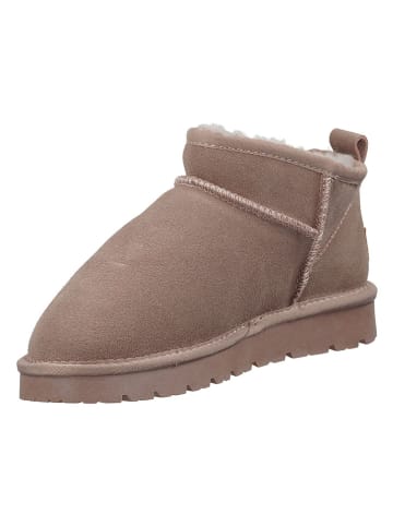 ILC Leder-Boots in Beige