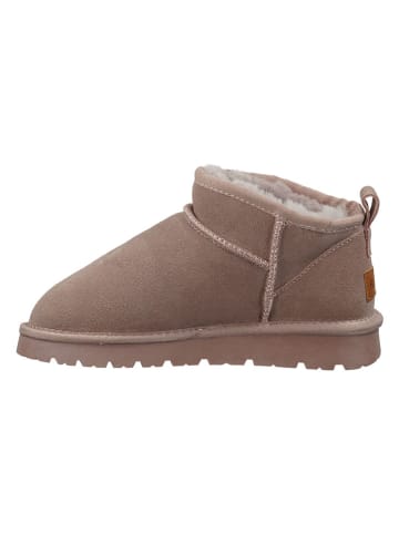 ILC Leder-Boots in Beige