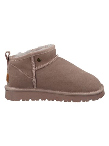 ILC Leder-Boots in Beige