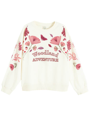 COOL CLUB Sweatshirt crème/rood