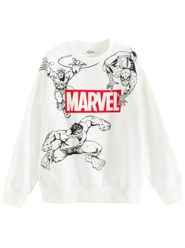 COOL CLUB Sweatshirt in Weiß/ Schwarz/ Rot
