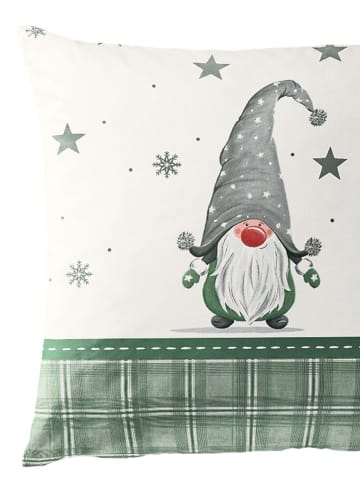 Bierbaum Biber-Bettwäsche-Set in Grün/ Weiß