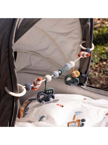 Sebra Gehaakte kinderwagenketting "Busy Builders" - vanaf de geboorte