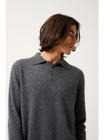 AUTHENTIC CASHMERE Kasjmieren trui "Charvet" antraciet