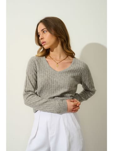 AUTHENTIC CASHMERE Kasjmieren trui "Grasmoor" grijs