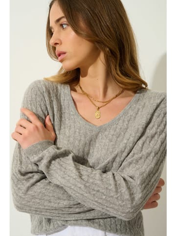 AUTHENTIC CASHMERE Kaschmir-Pullover "Grasmoor" in Grau