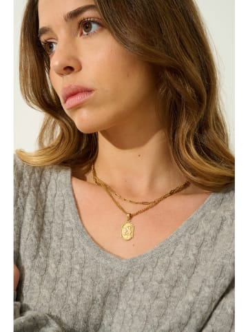 AUTHENTIC CASHMERE Kasjmieren trui "Grasmoor" grijs