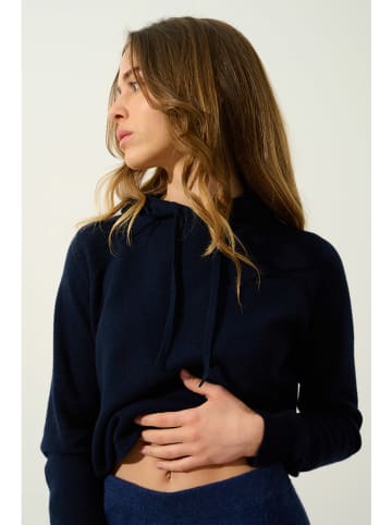 AUTHENTIC CASHMERE Kasjmieren trui "Yarlside" donkerblauw