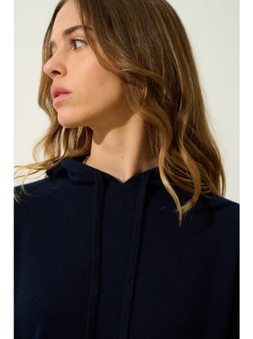 AUTHENTIC CASHMERE Kaszmirowy sweter "Yarlside" w kolorze granatowym