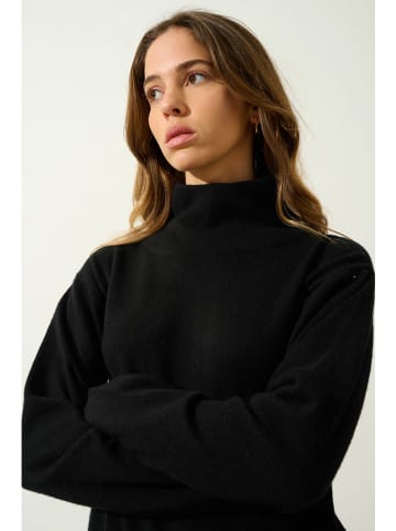 AUTHENTIC CASHMERE Kaschmir-Rollkragenpullover "Cheviot" in Schwarz