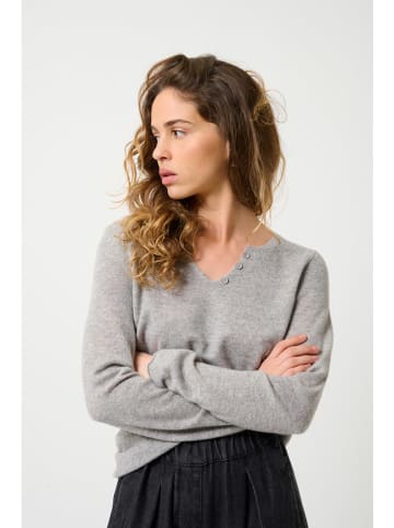 AUTHENTIC CASHMERE Kasjmieren trui "Bodmin" grijs