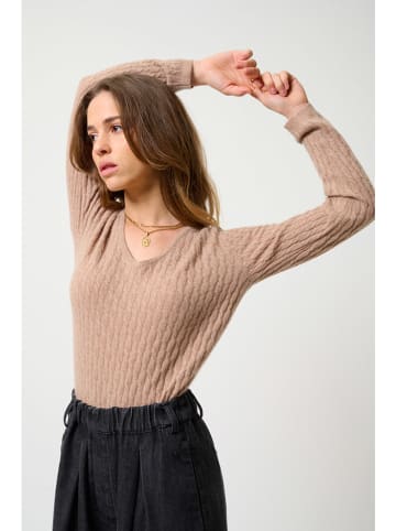 AUTHENTIC CASHMERE Kaschmir-Pullover "Grasmoor" in Beige