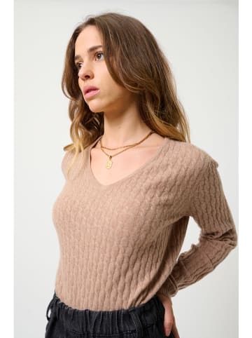 AUTHENTIC CASHMERE Kaszmirowy sweter "Grasmoor" w kolorze beżowym