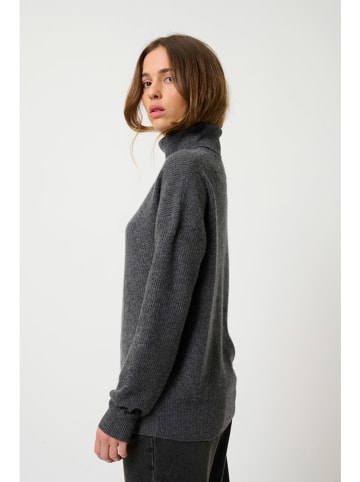 AUTHENTIC CASHMERE Kasjmieren coltrui "Roxane" antraciet