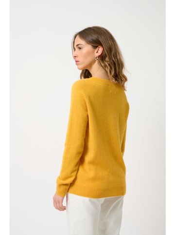 AUTHENTIC CASHMERE Kasjmieren trui "Savannah" geel
