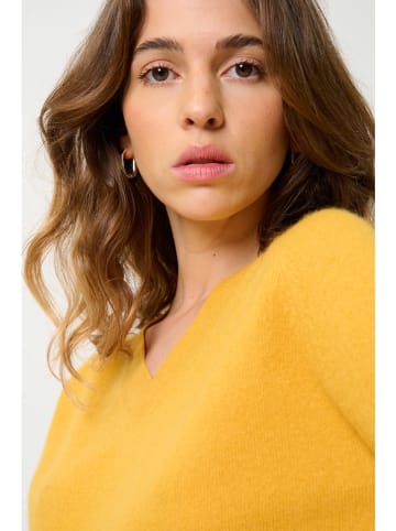 AUTHENTIC CASHMERE Kasjmieren trui "Savannah" geel