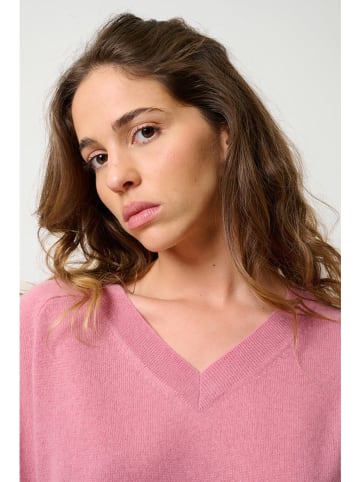 AUTHENTIC CASHMERE Kasjmieren trui "Savannah" lichtroze