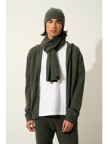 AUTHENTIC CASHMERE Kaschmir-Schal "Apolline" in Khaki - (L)180 x (B)30 cm