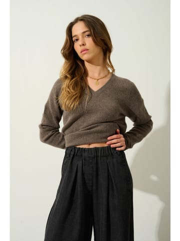 AUTHENTIC CASHMERE Kaschmir-Pullover "Doty" in Braun