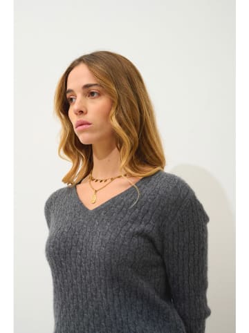 AUTHENTIC CASHMERE Kasjmieren trui "Grasmoor" grijs
