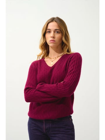 AUTHENTIC CASHMERE Kaschmir-Pullover "Grasmoor" in Bordeaux