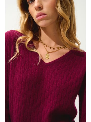 AUTHENTIC CASHMERE Kaschmir-Pullover "Grasmoor" in Bordeaux