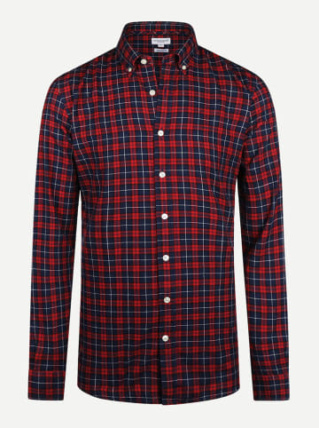 McGregor Hemd - Regular fit - in Dunkelblau/ Rot