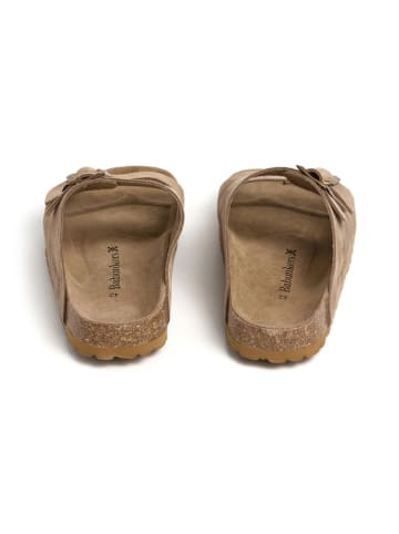 BABUNKERS Family Leder-Pantoletten in Beige
