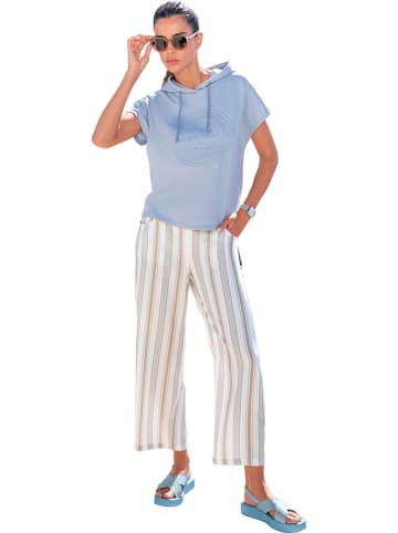 Heine Broek lichtblauw/wit