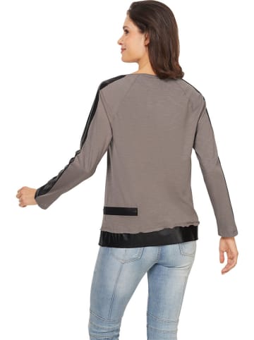 Heine Longsleeve in Braun/ Schwarz
