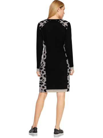 Heine Strickkleid in Schwarz/ Grau