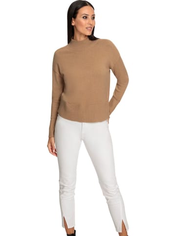 Heine Sweter w kolorze jasnobrązowym