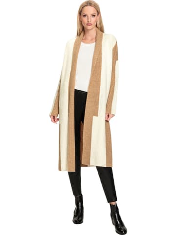 Heine Vest lichtbruin/crème