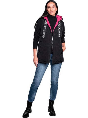 Heine Steppweste in Pink/ Schwarz