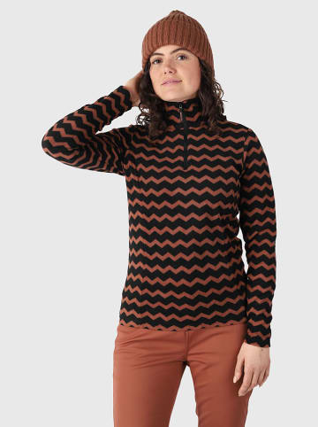 Brunotti Fleecepullover "Misma" in Rot/ Schwarz