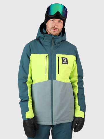 Brunotti Ski-/snowboardjas "Aratin" blauw/geel/grijs