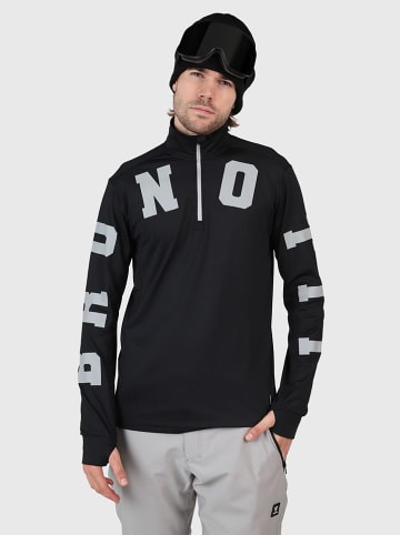 Brunotti Koszulka funkcyjna "Torino" w kolorze czarno-szarym