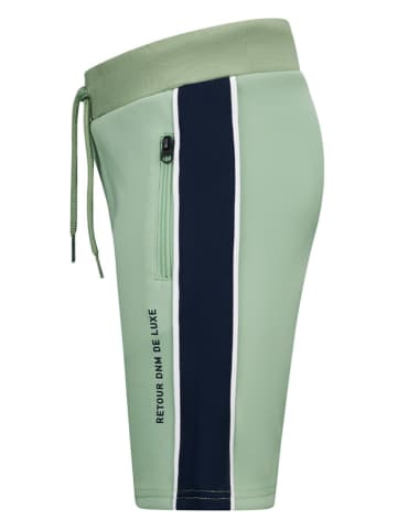 Retour Sweatshorts in Mint/ Dunkelblau