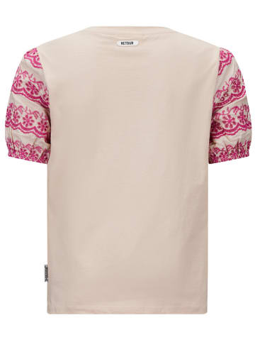 Retour Shirt "Xena" in Beige/ Pink