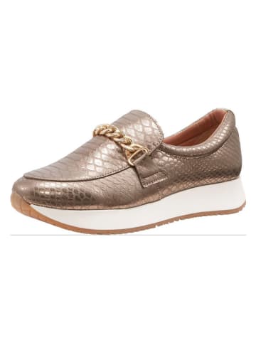 Heine Leder-Sneakers in Braun