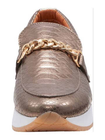 Heine Leder-Sneakers in Braun