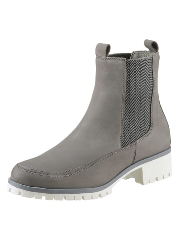 Heine Leder-Stiefeletten in Grau