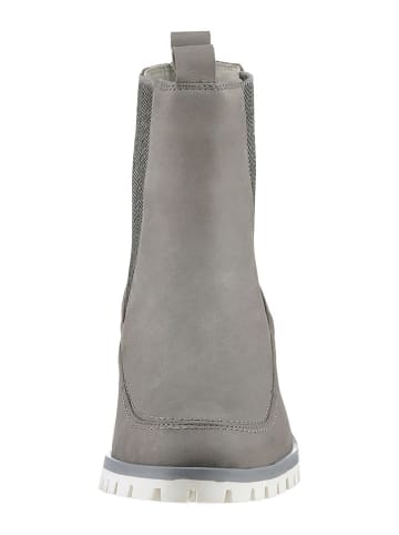 Heine Leder-Stiefeletten in Grau